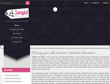 Tablet Screenshot of jangidartandcrafts.com